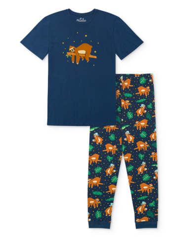 Výjimečný dárek od Dedoles Veselé pánské pyžamo Ospalý lenochod