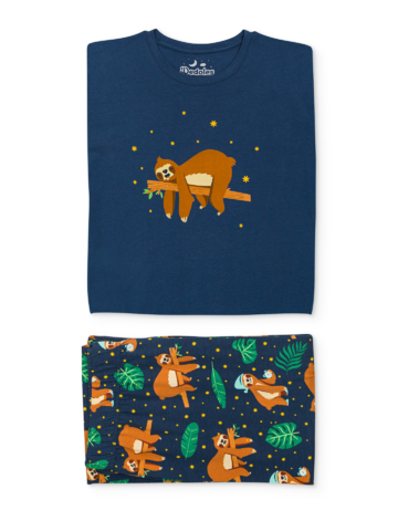 Tip na dárek Veselé pánské pyžamo Ospalý lenochod