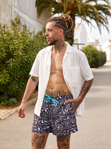 Bermudas alegres para hombre Garabatos Dedoles