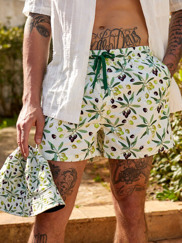 Kiárusítás Vidám férfi fürdőnadrág Olajbogyók