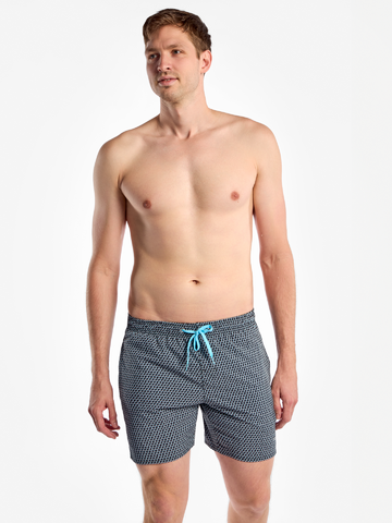 Potešte sa týmto kúskom Dedoles Весели мъжки плувни шорти Сива геометрична мрежа