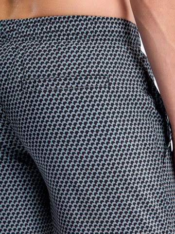 Tip na darček Весели мъжки плувни шорти Сива геометрична мрежа