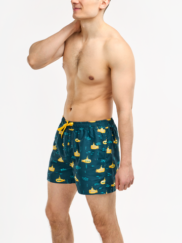 Sale Men's Swim Shorts Yellow Submarine