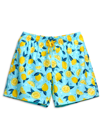 Foto Vidám férfi fürdőnadrág Nyári citromok