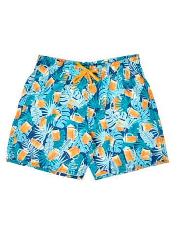 ОТСТЪПКА Весели мъжки плувни шорти Тропическа бира