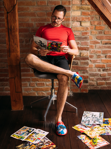 Zľava Veselé papuče Farebný komiks