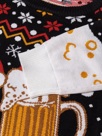 Hľadáte originálny a nezvyčajný darček? Obdarovaného zaručene prekvapí Suéter alegre de inverno Caneca de Cerveja