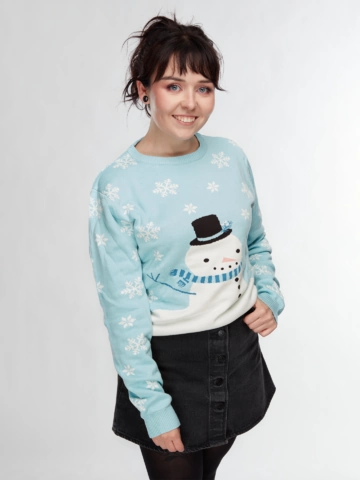 Hľadáte originálny a nezvyčajný darček? Obdarovaného zaručene prekvapí Živahni zimski pulover Čas za sneg