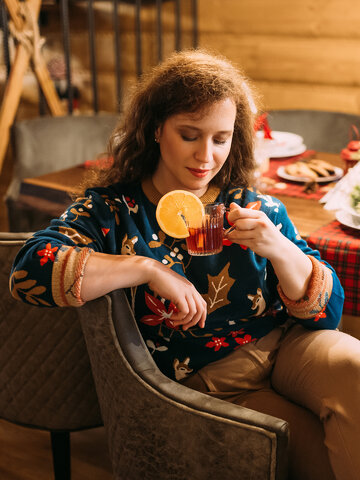 Obrázok produktu Suéter alegre de inverno Veado-Fêmea Natalício