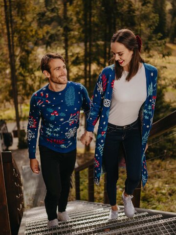 Pre dokonalý a originálny outfit Veselý zimný sveter Zimná nálada