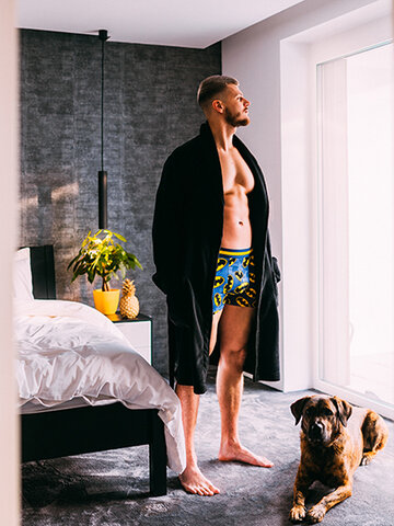 Potešte sa týmto kúskom Dedoles DC Comics ™ Men's Trunks Batman Logo