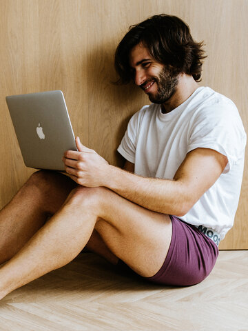 Original gift Eggplant Purple Men's Trunks