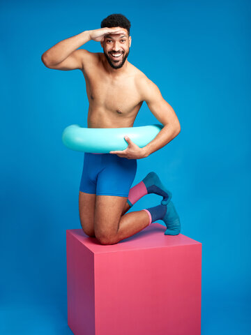 Obrázok produktu Кралскосини мъжки боксерки