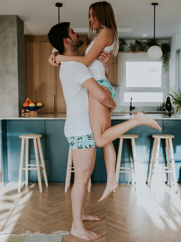 Hľadáte originálny a nezvyčajný darček? Obdarovaného zaručene prekvapí Boxer aderenti da uomo Buonumore Panda