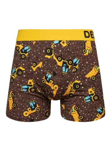 Pre dokonalý a originálny outfit Veselé pánske boxerky Stavebné stroje