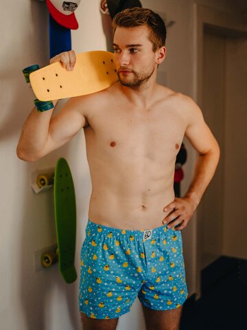 Szerezzen magának örömet ezzel a Dedoles darabbal Vidám férfi alsónadrág Kacsa kapitány