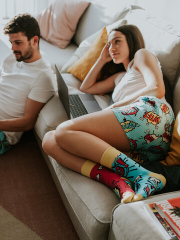 Lifestyle foto Весели мъжки свободни боксерки Комикс