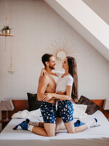 Szerezzen magának örömet ezzel a Dedoles darabbal Vidám férfi alsónadrág Bárányszámolás