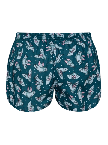 Suchen Sie ein originelles und außergewöhliches Geschenk? überrascht den Beschenkten sicher Lustige Damenshorts Fledermäuse in der Nacht