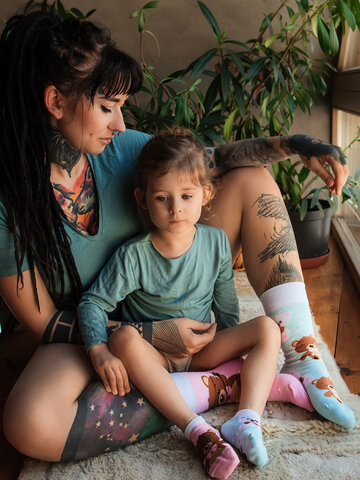 Lifestyle photo Kids' Ankle Socks Teddy Bear