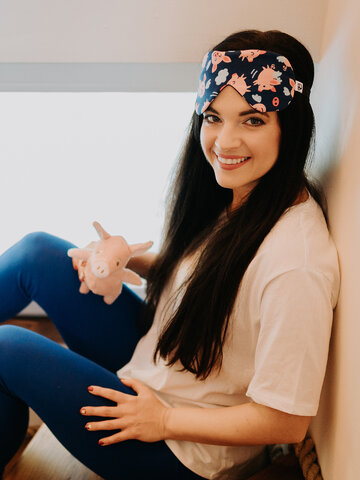 Ajándék tipp Vidám alvómaszk Repülő malackák