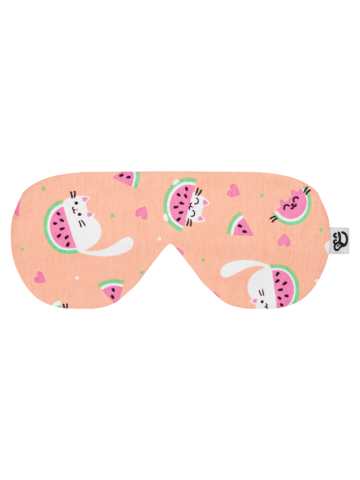 Foto Vidám alvómaszk Macska dinnyével