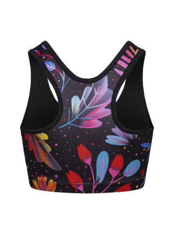 Lifestyle foto Veselá športová podprsenka Neónové kvety