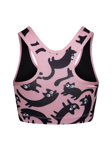 Eredeti ajándék a Dedolestől Vidám sportmelltartó Rózsaszín cicák