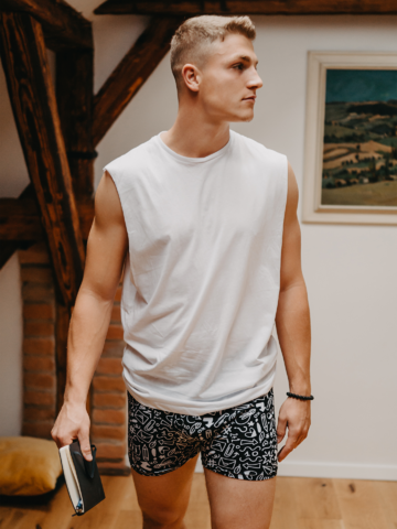 Výnimočný darček od Dedoles Весели мъжки боксерки Драскулки