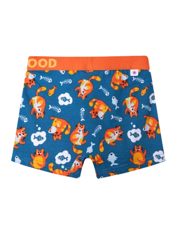 Hľadáte originálny a nezvyčajný darček? Obdarovaného zaručene prekvapí Veselé chlapčenské boxerky Mačky a ryby