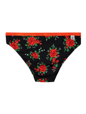 Zľava Vrolijke damesslips Rozen