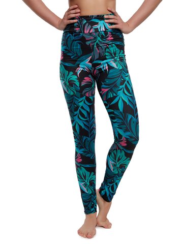 Pre dokonalý a originálny outfit High Waisted Leggings Night Tropics