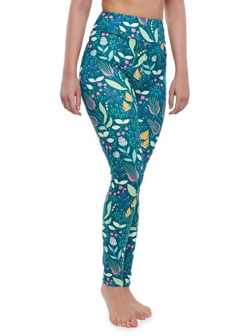 Lifestyle fotó Vidám magas derékú leggings Az álmok mezője