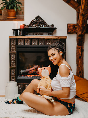 a tökéletes és egyedi ruházathoz Vidám női alsó Vörös róka