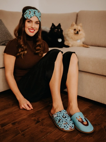 Lifestyle foto Veselé papuče Jezevčík