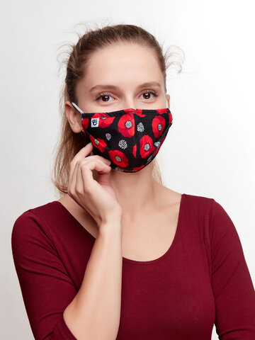 Pre dokonalý a originálny outfit Mascherina Buonumore Fiori di Papavero