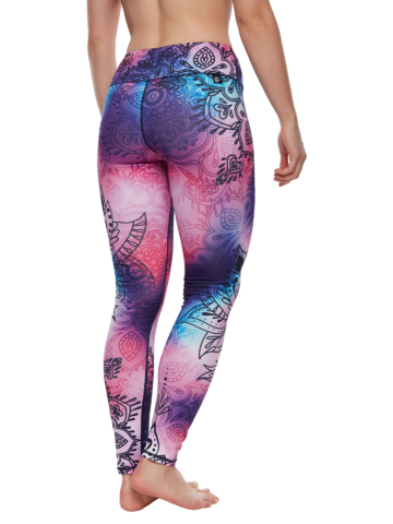 Potešte sa týmto kúskom Dedoles Veselé športové legíny Farebná mandala