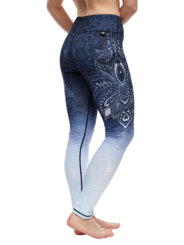 a tökéletes és egyedi ruházathoz Vidám sport leggings Ombré mandala