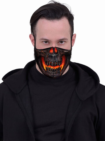 Pre dokonalý a originálny outfit Multilayer mask Skull lava