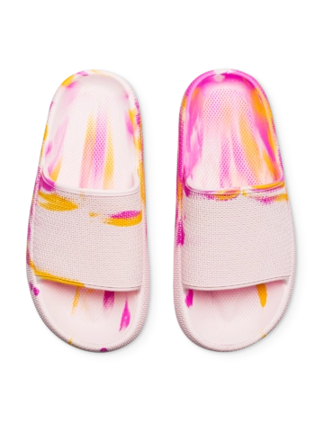 Lifestyle foto Dámské pantofle na platformě Růžový mramor