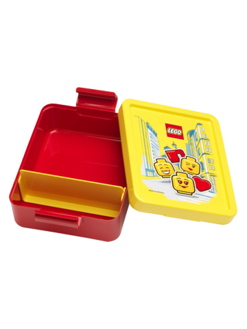 ОТСТЪПКА Комплект за хранене LEGO ICONIC Girl в жълто и червено