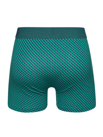Obrázok produktu Blauw-groene trunks voor heren met patroon