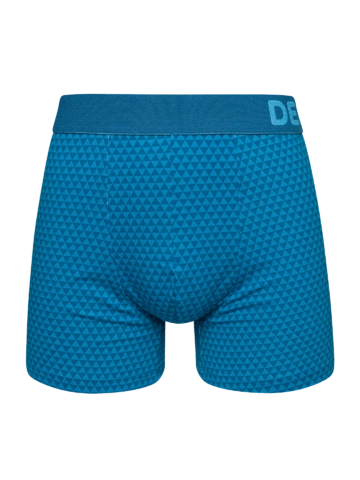 pro dokonalý a originální outfit Smaragdovo-modré pánské vzorované boxerky