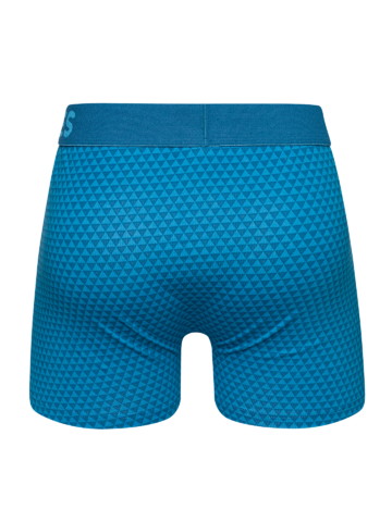 Zľava Boxer aderenti da uomo stampati blu smeraldo