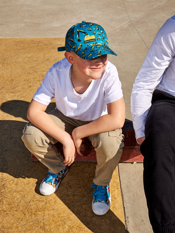 pro dokonalý a originální outfit Veselá dětská kšiltovka Bagr