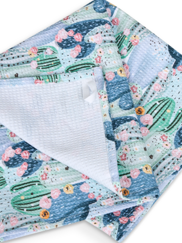 Original gift Kitchen Towel Blooming Cacti