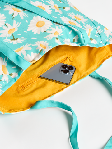 Ajándék tipp Vidám szövettáska Nyári százszorszép