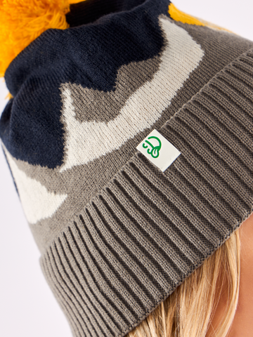 Obrázok produktu Berretto con pon-pon Buonumore Tramonto in montagna