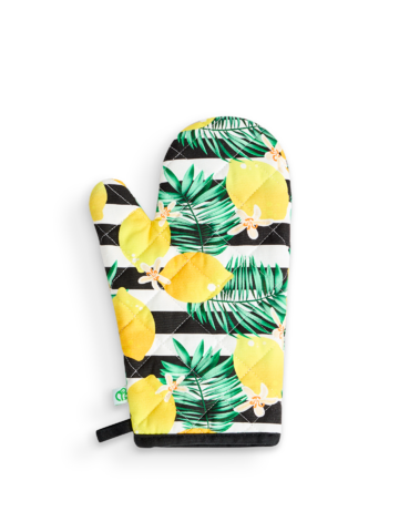 Výnimočný darček od Dedoles Veselý kuchynský set Citróny a pruhy