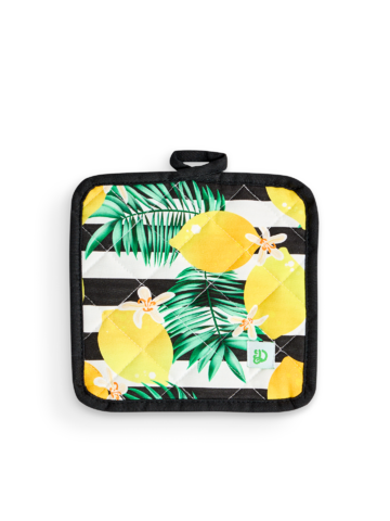 Hľadáte originálny a nezvyčajný darček? Obdarovaného zaručene prekvapí Veselý kuchynský set Citróny a pruhy